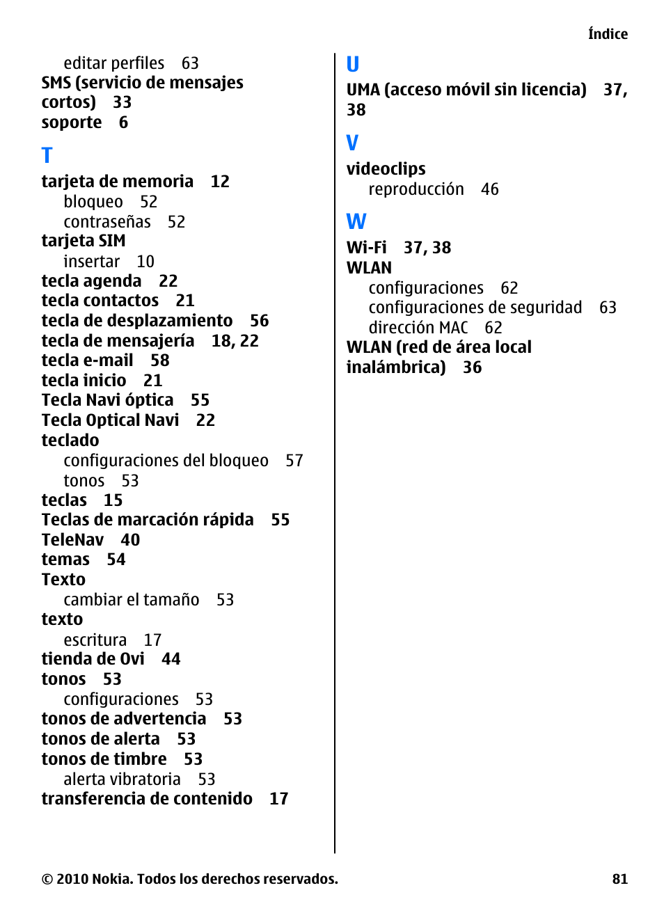 Nokia E73 User Manual | Page 156 / 156