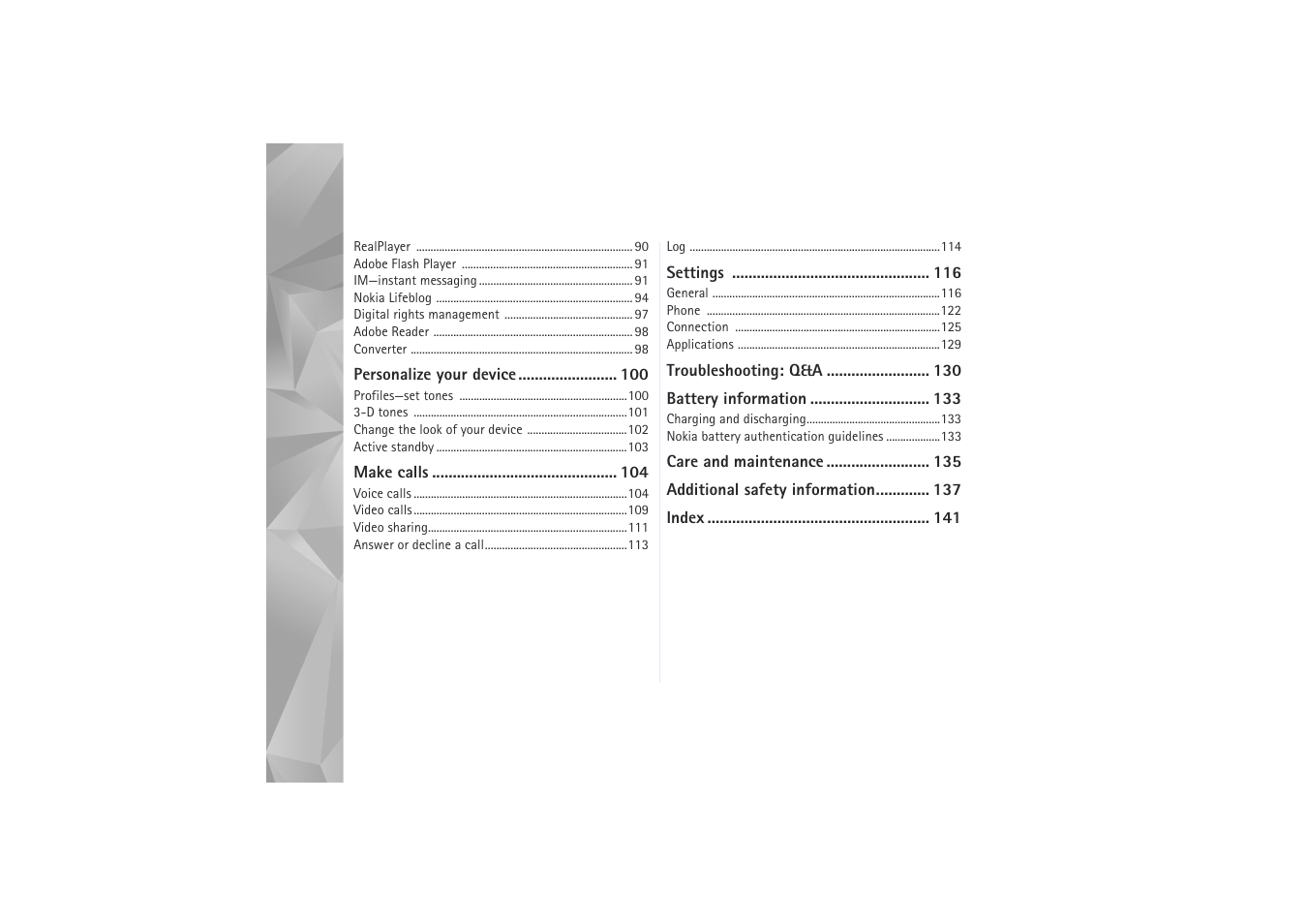 Nokia N81 User Manual | Page 7 / 146