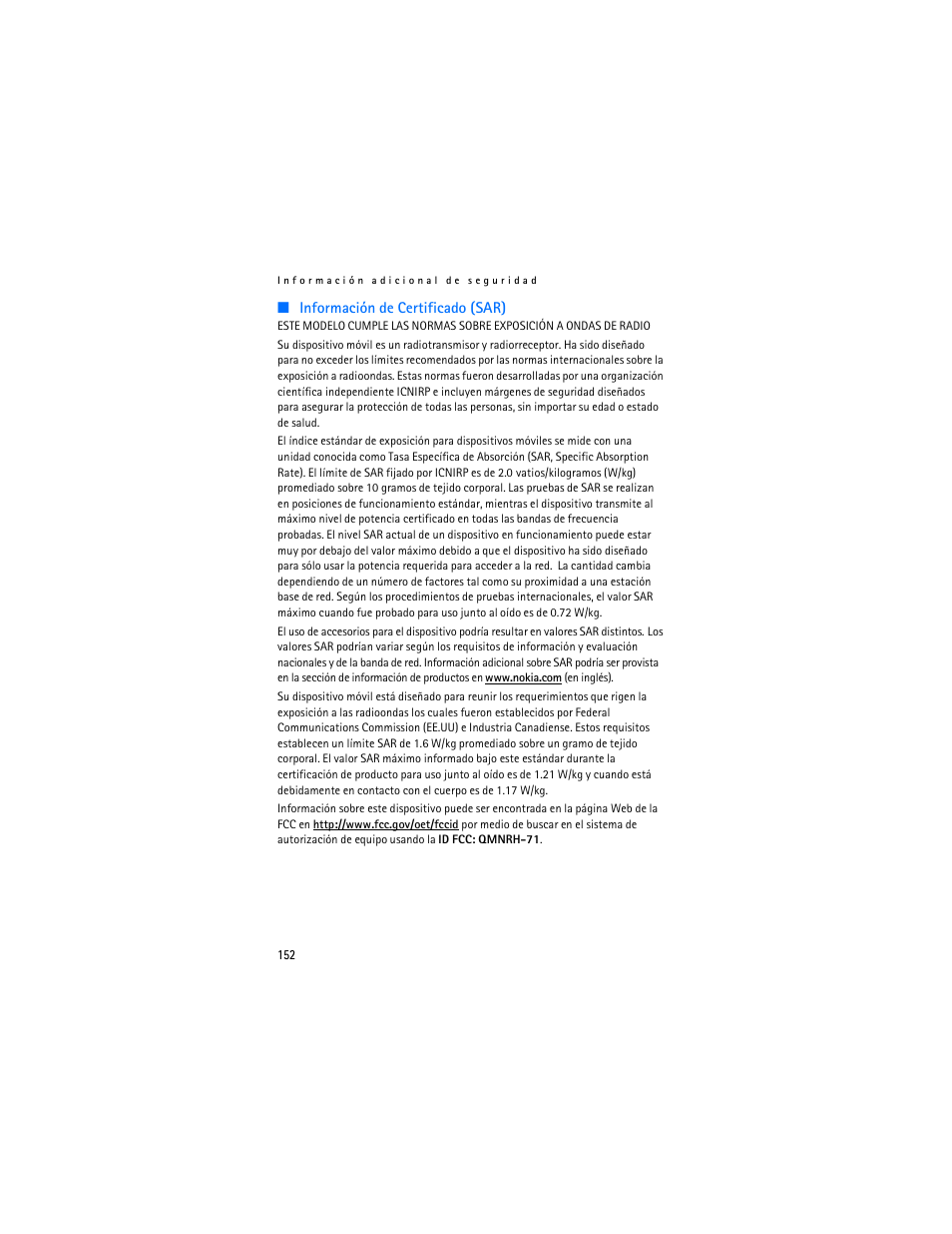 Nokia 2125i User Manual | Page 153 / 161