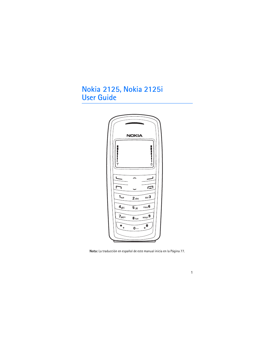 Nokia 2125, nokia 2125i user guide | Nokia 2125i User Manual | Page 2 / 161