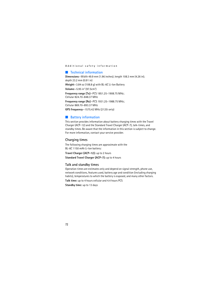Nokia 2125i User Manual | Page 73 / 161
