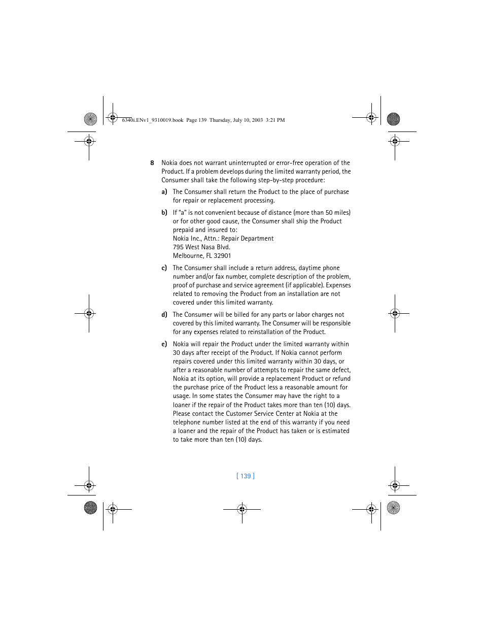 Nokia 6340i User Manual | Page 146 / 169