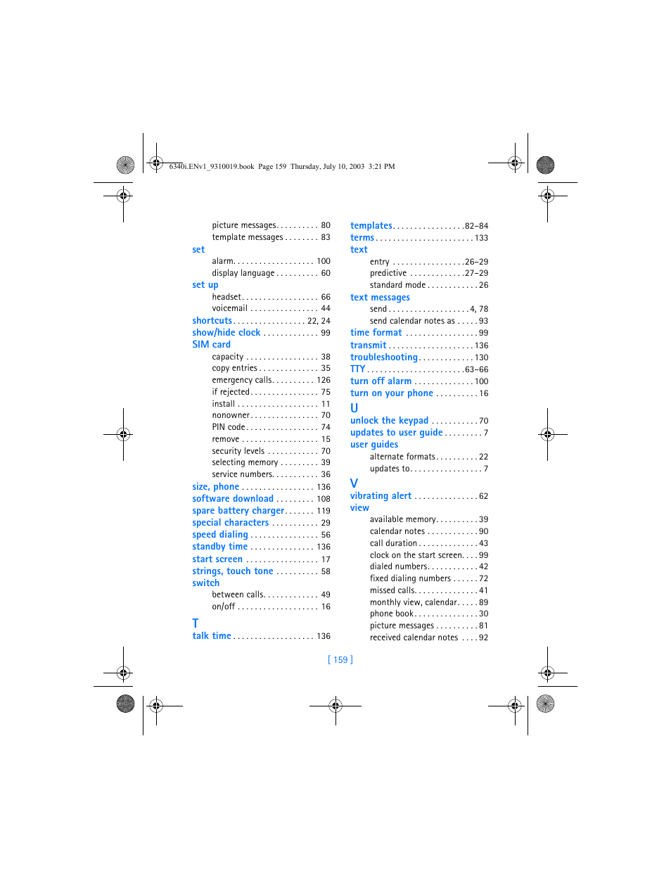 Nokia 6340i User Manual | Page 166 / 169