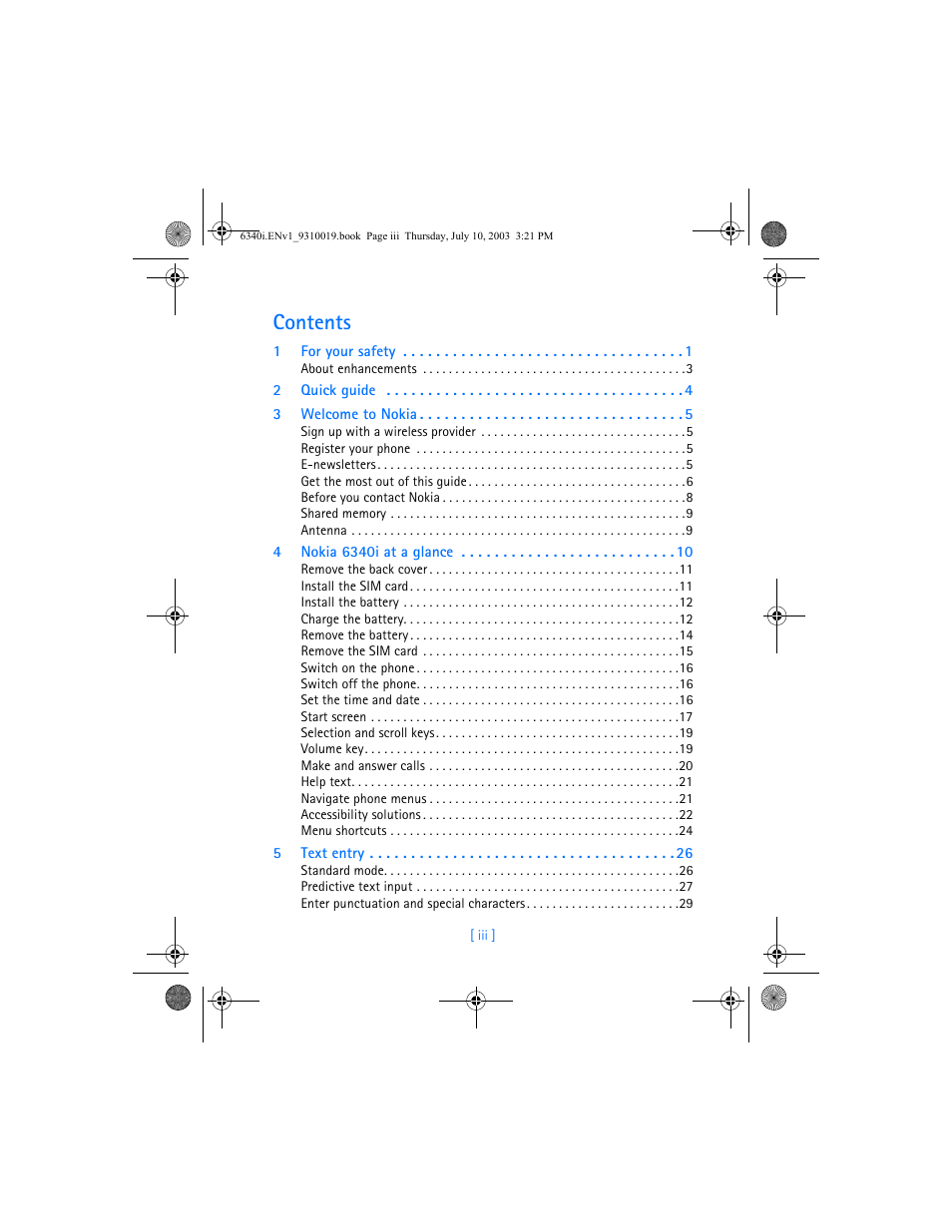 Nokia 6340i User Manual | Page 4 / 169
