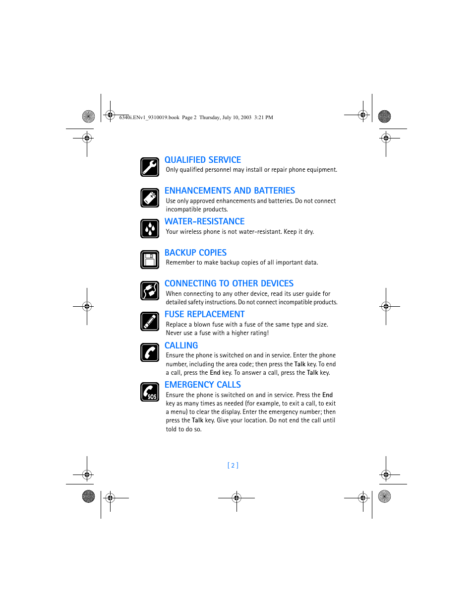 Nokia 6340i User Manual | Page 9 / 169