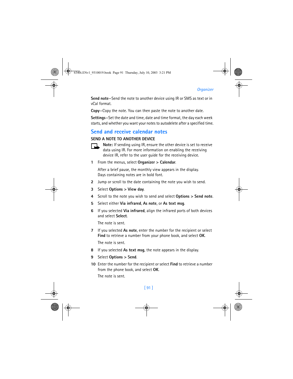 Nokia 6340i User Manual | Page 98 / 169