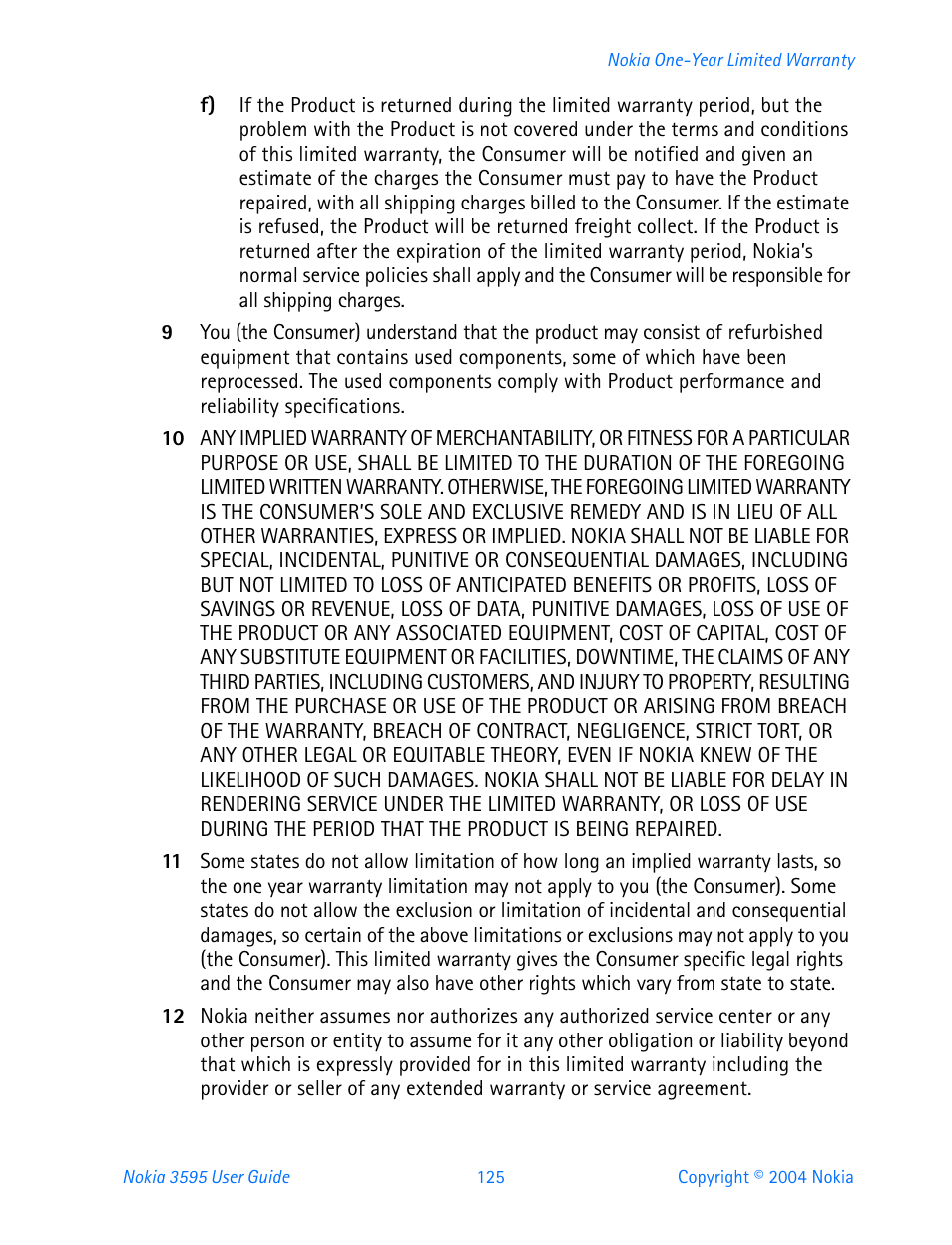 Nokia 3595 User Manual | Page 136 / 153