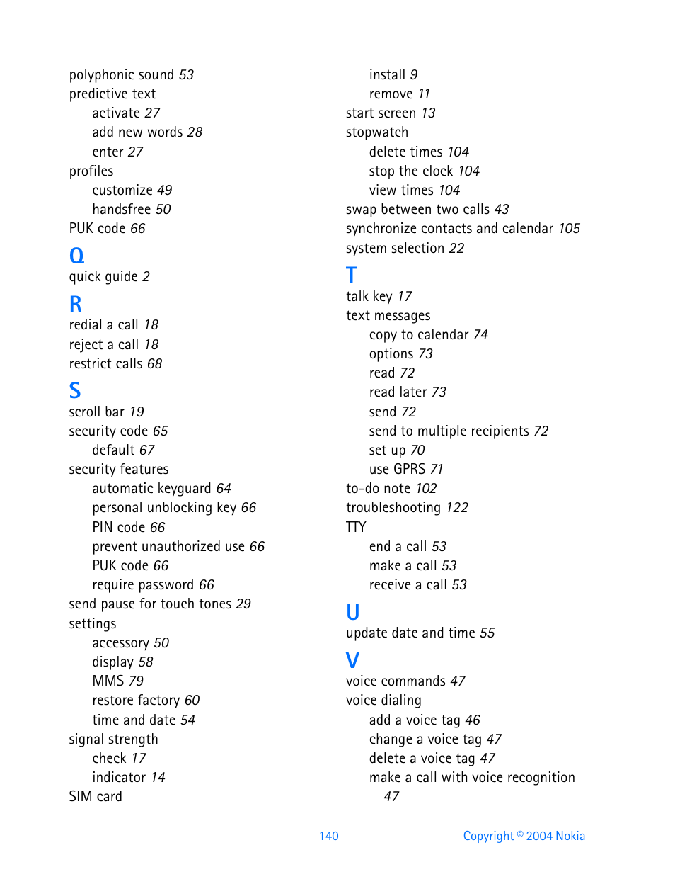 Nokia 3595 User Manual | Page 151 / 153