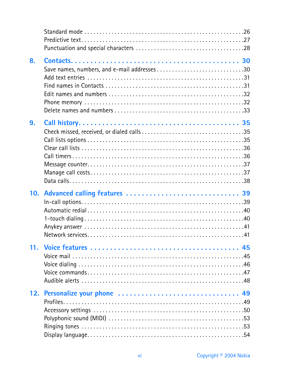 Nokia 3595 User Manual | Page 7 / 153