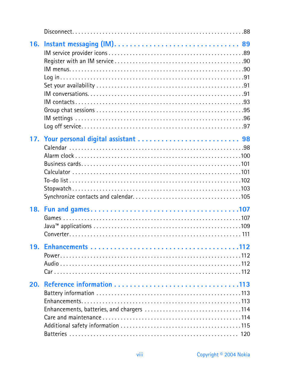 Nokia 3595 User Manual | Page 9 / 153