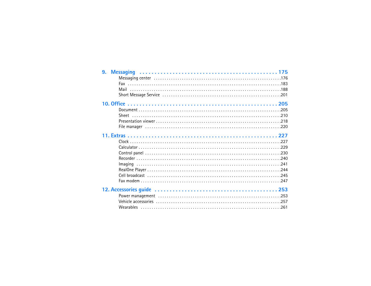 Nokia 9290 User Manual | Page 13 / 344