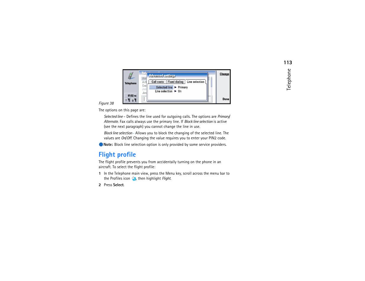 Flight profile | Nokia 9290 User Manual | Page 131 / 344