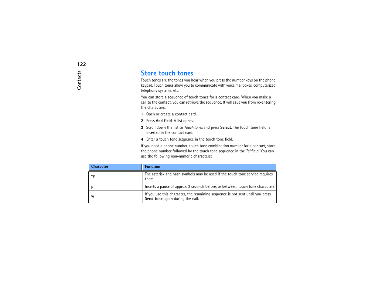 Store touch tones | Nokia 9290 User Manual | Page 140 / 344