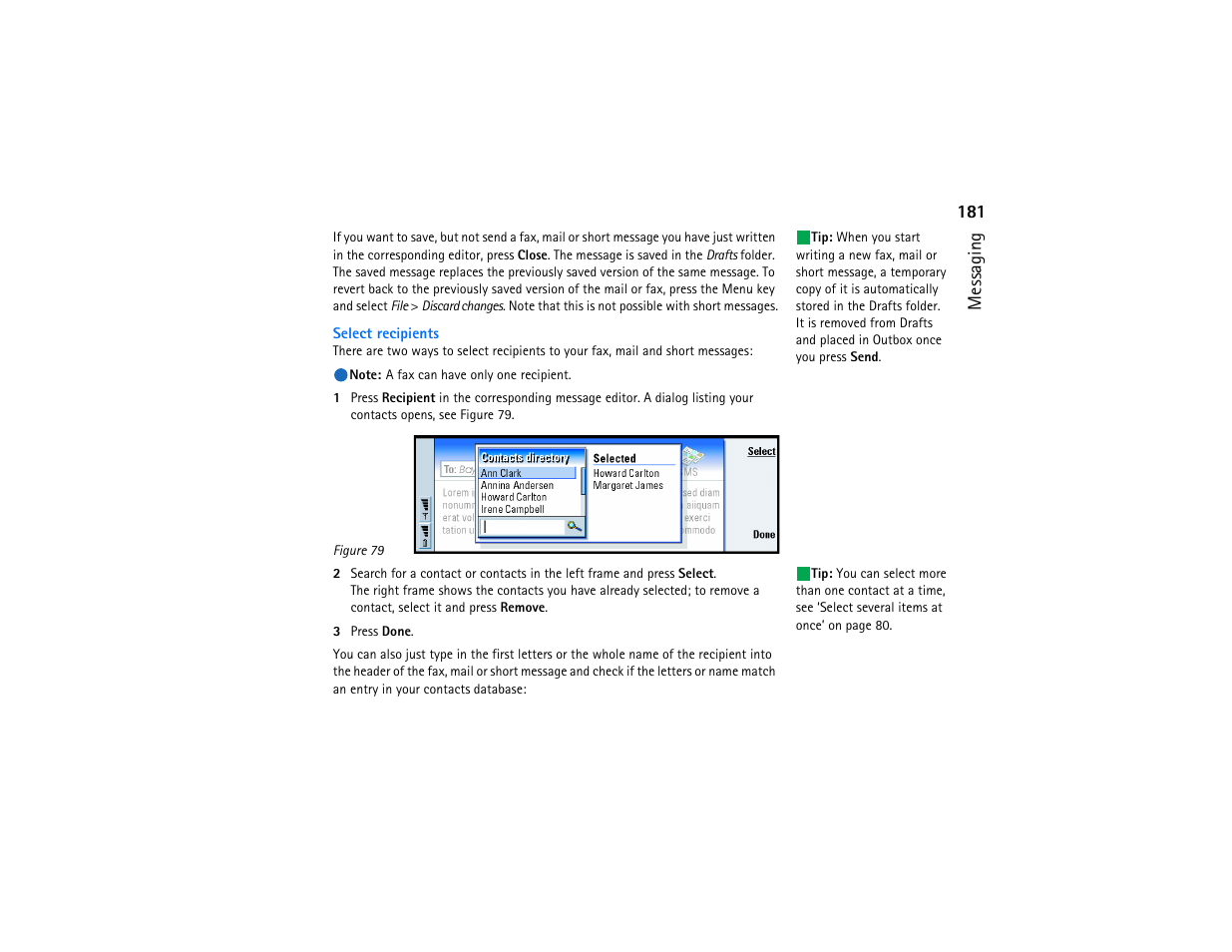 181 messaging | Nokia 9290 User Manual | Page 199 / 344