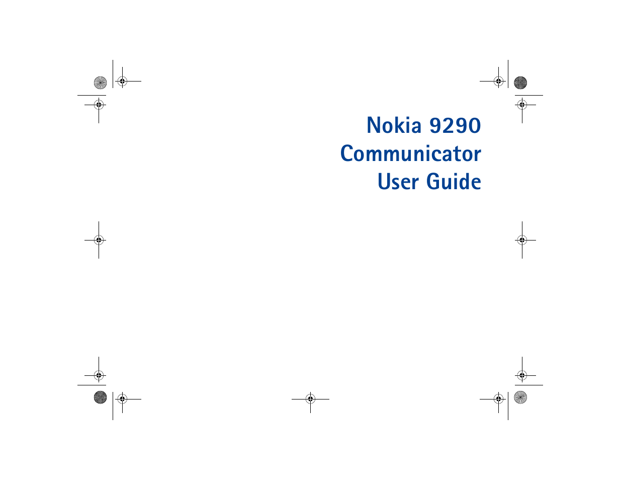 Nokia 9290 communicator user guide | Nokia 9290 User Manual | Page 2 / 344