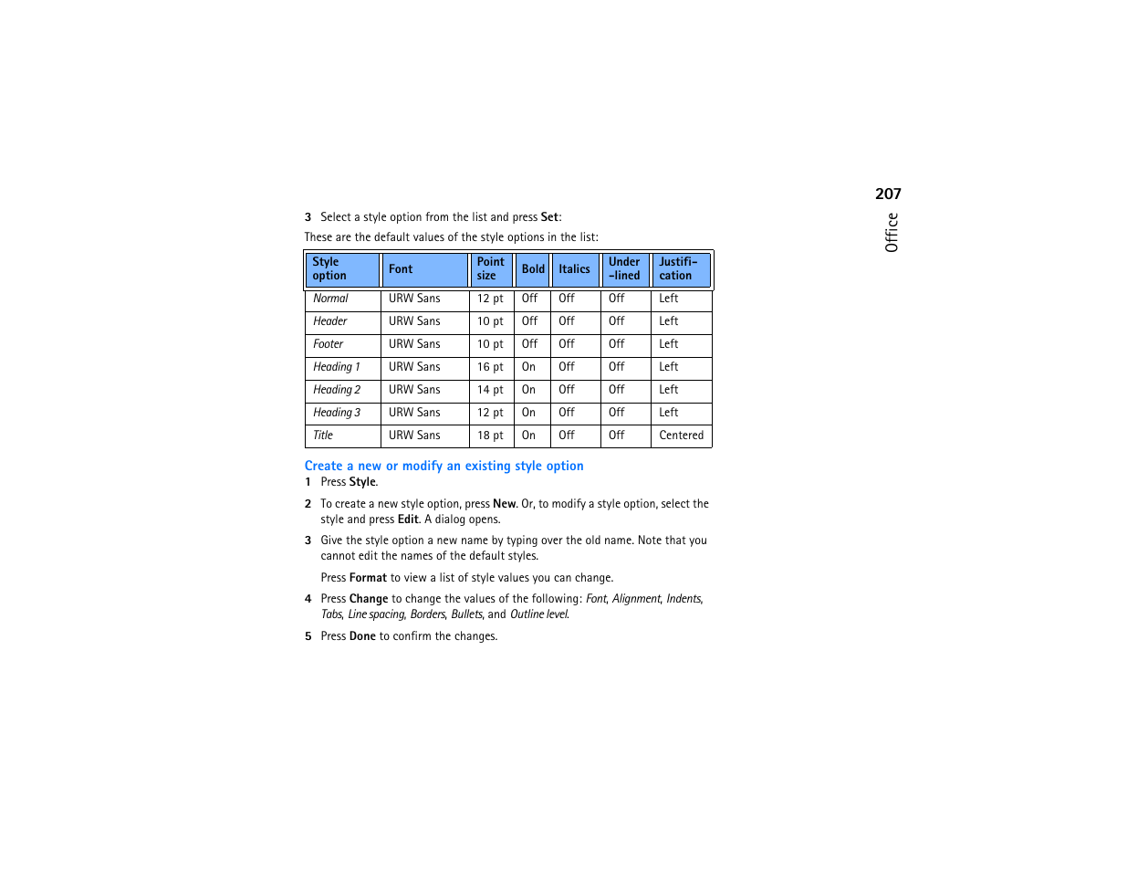 207 office | Nokia 9290 User Manual | Page 225 / 344