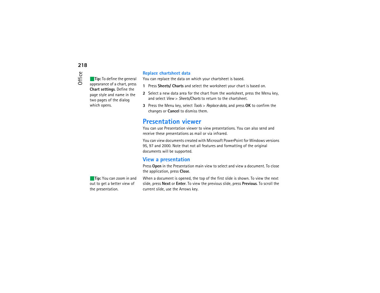 Presentation viewer | Nokia 9290 User Manual | Page 236 / 344