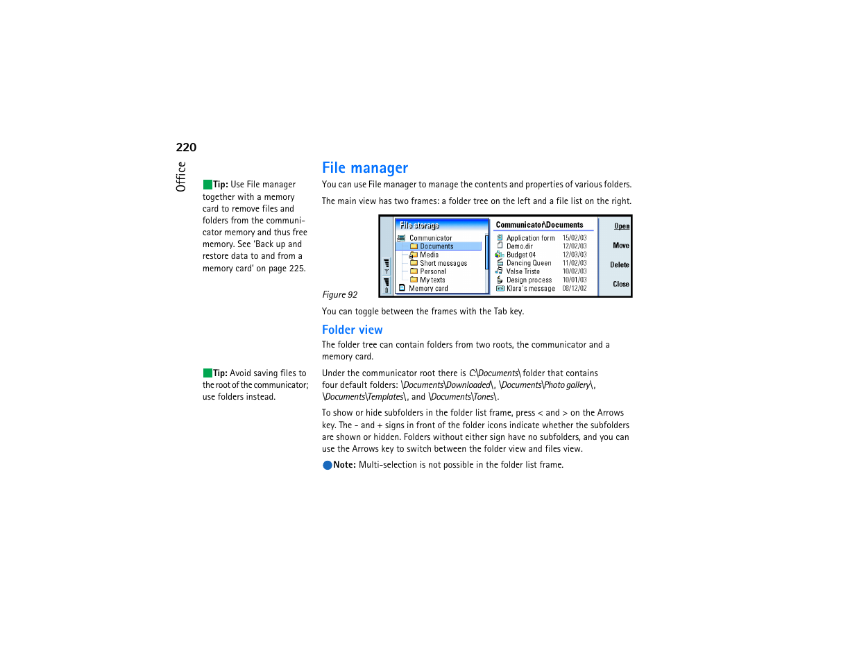 File manager | Nokia 9290 User Manual | Page 238 / 344