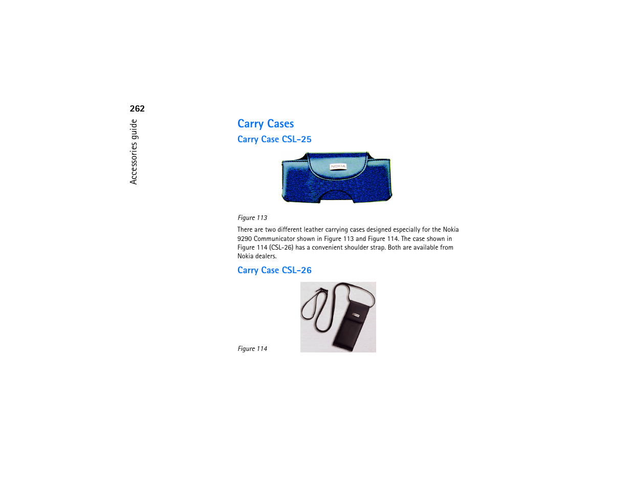 Carry cases | Nokia 9290 User Manual | Page 280 / 344