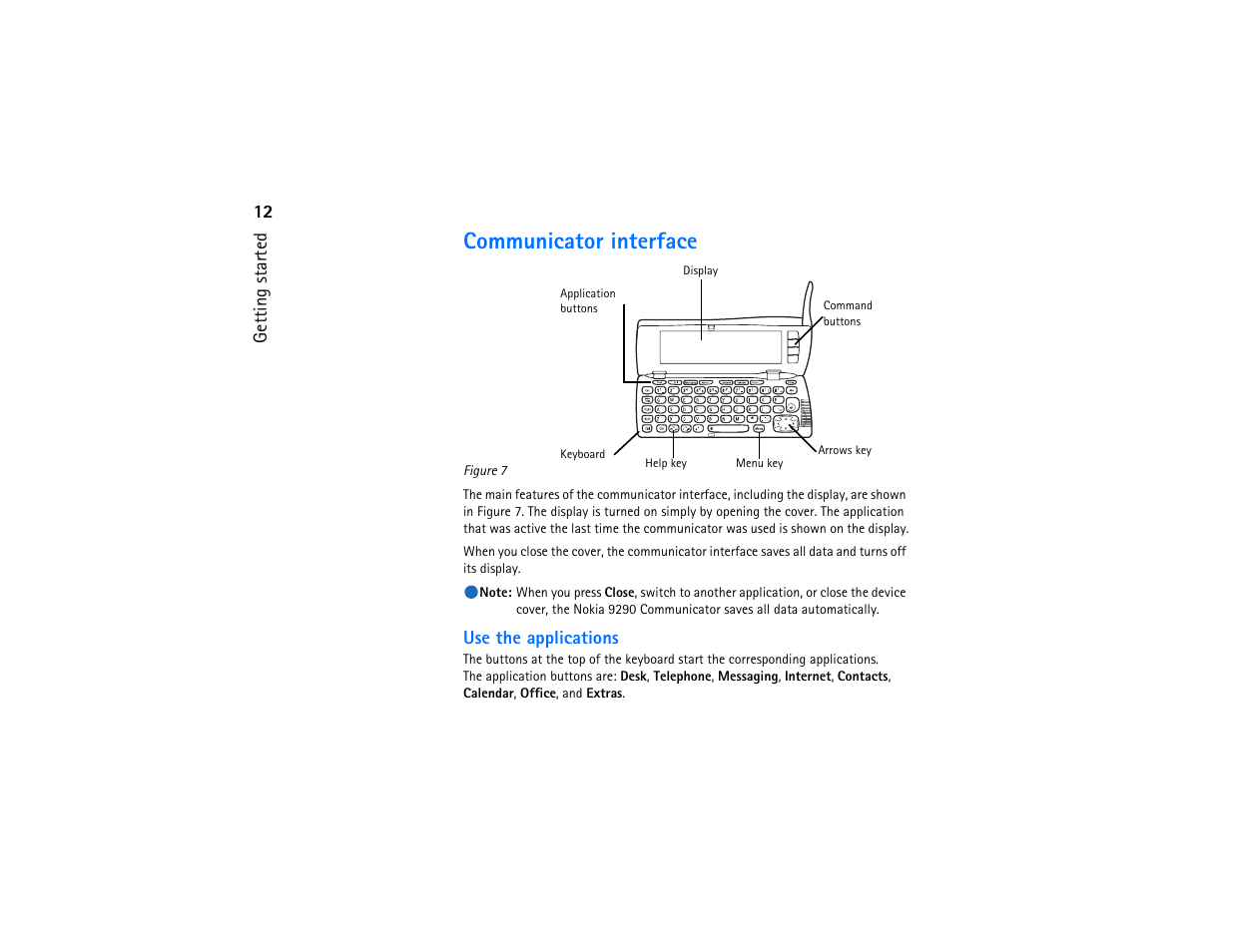 Communicator interface | Nokia 9290 User Manual | Page 30 / 344