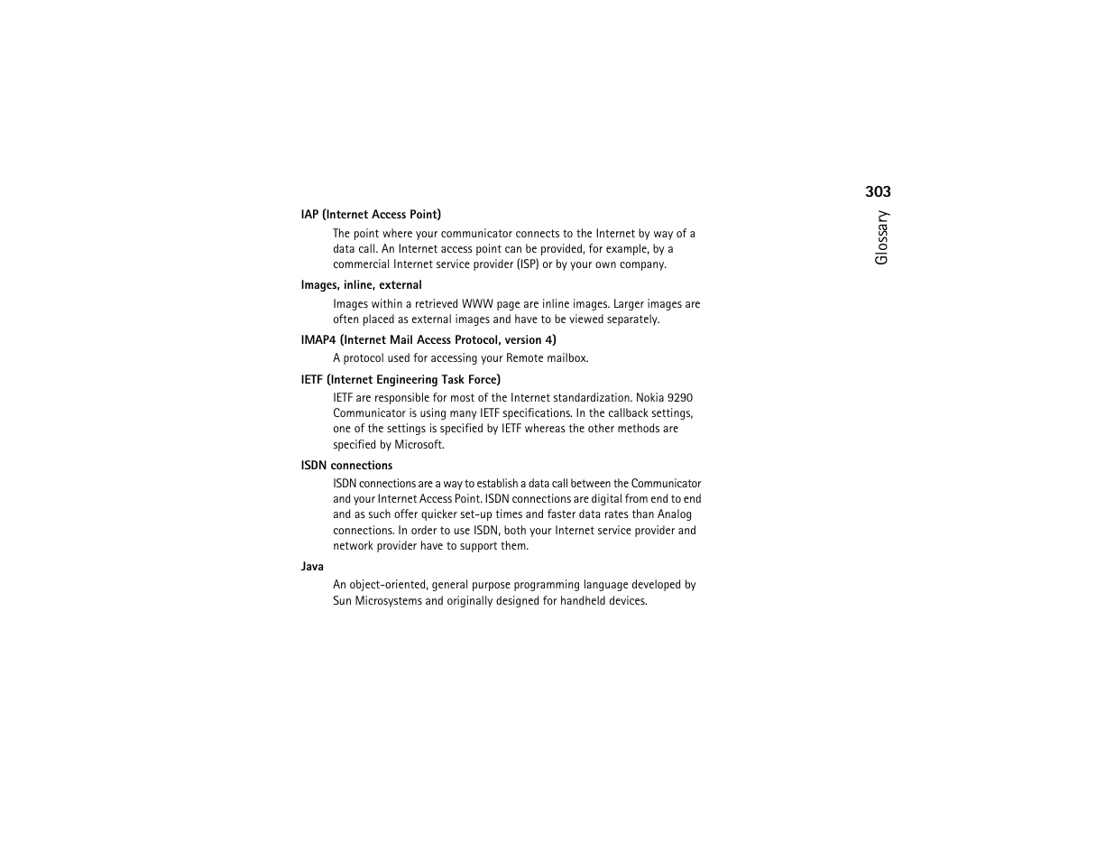 Nokia 9290 User Manual | Page 321 / 344