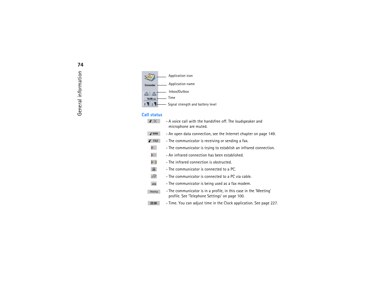 74 general information | Nokia 9290 User Manual | Page 92 / 344