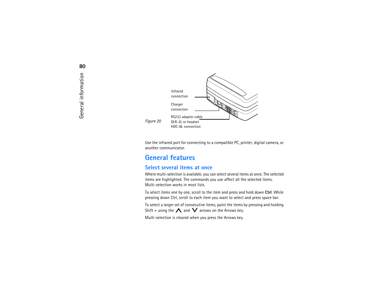 General features | Nokia 9290 User Manual | Page 98 / 344