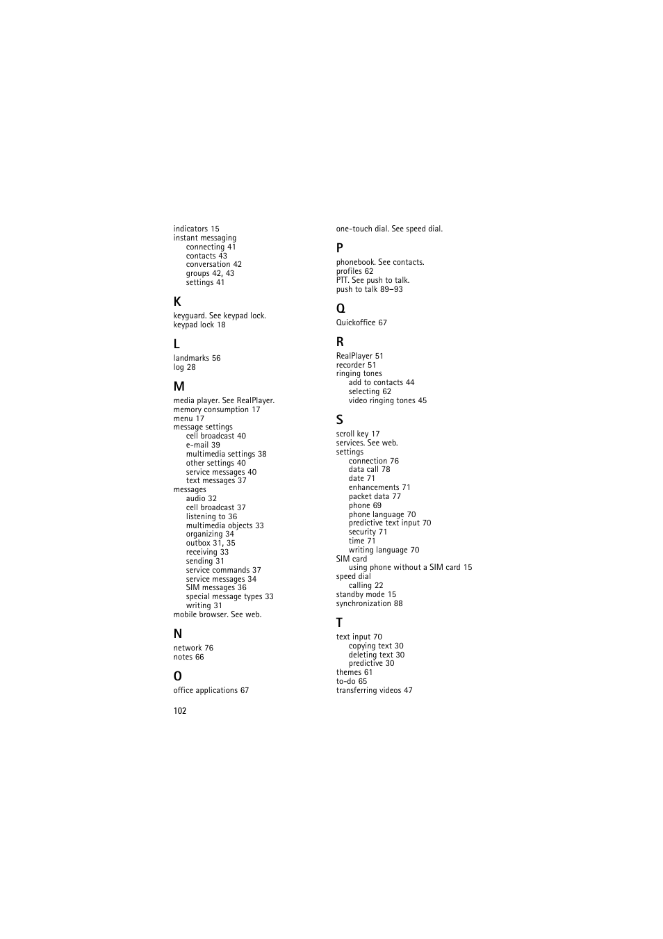 Nokia 6120 classic User Manual | Page 102 / 103