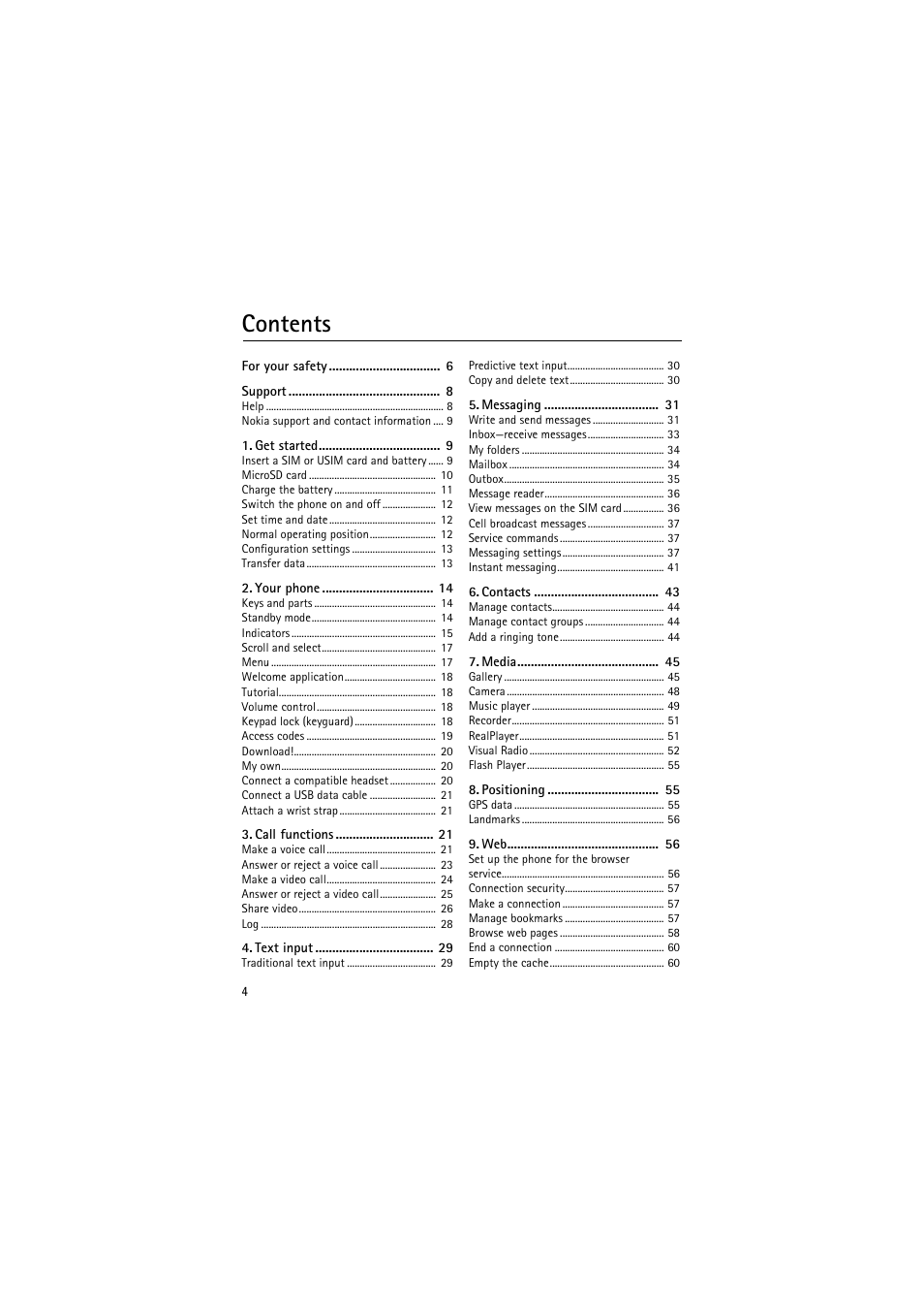 Nokia 6120 classic User Manual | Page 4 / 103