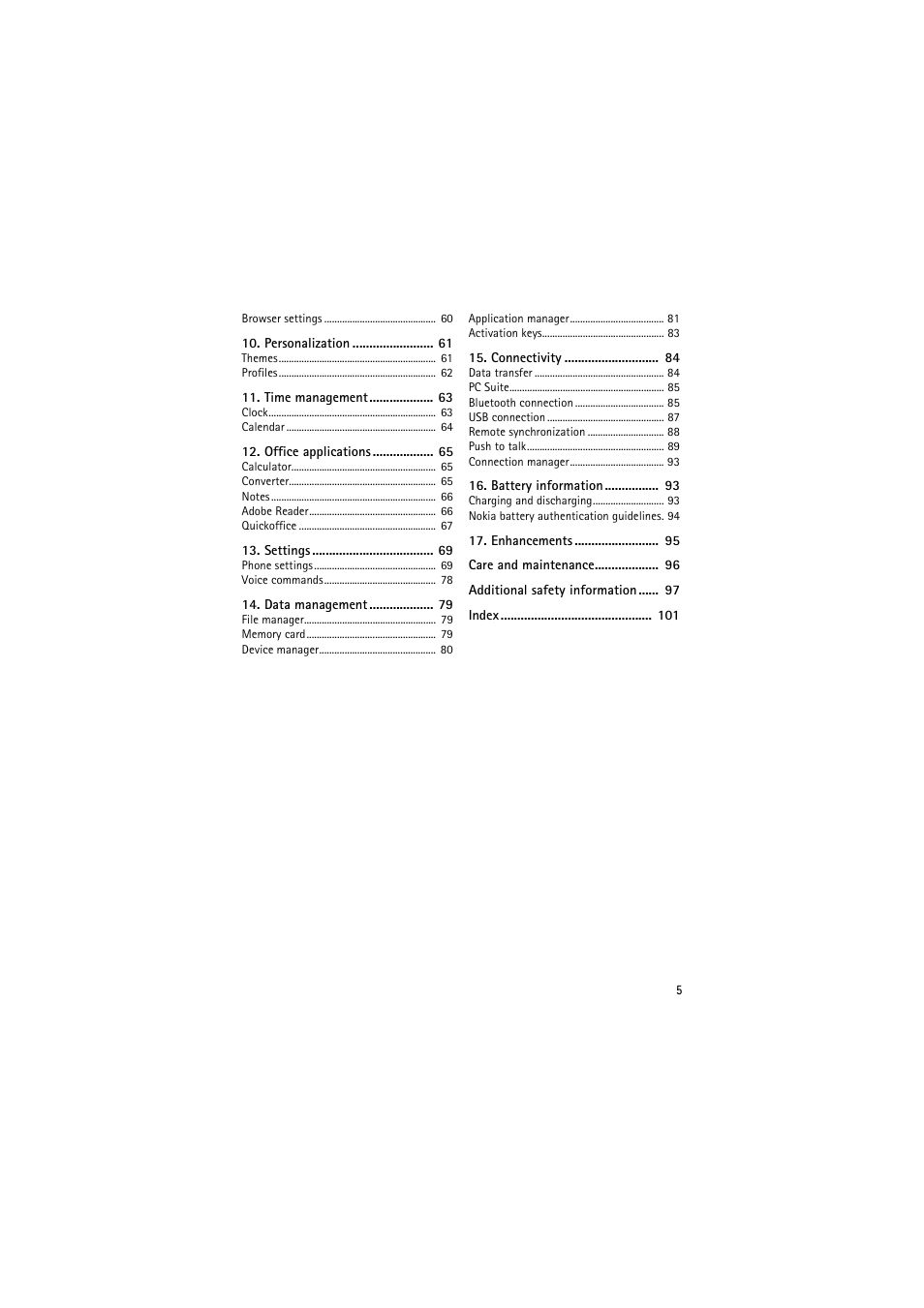 Nokia 6120 classic User Manual | Page 5 / 103