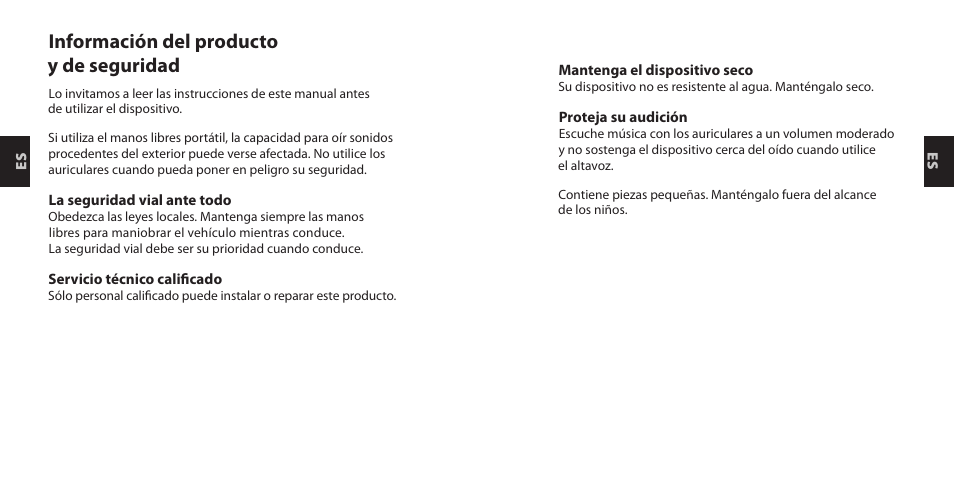 Información del producto y de seguridad | Nokia WH-920 User Manual | Page 13 / 25