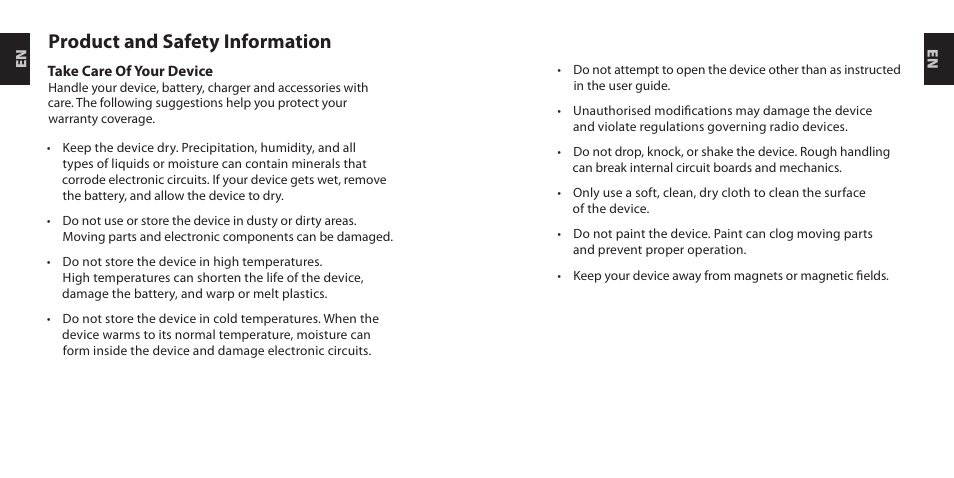 Product and safety information | Nokia WH-920 User Manual | Page 4 / 25
