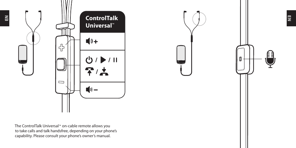 Controltalk universal | Nokia WH-920 User Manual | Page 5 / 25