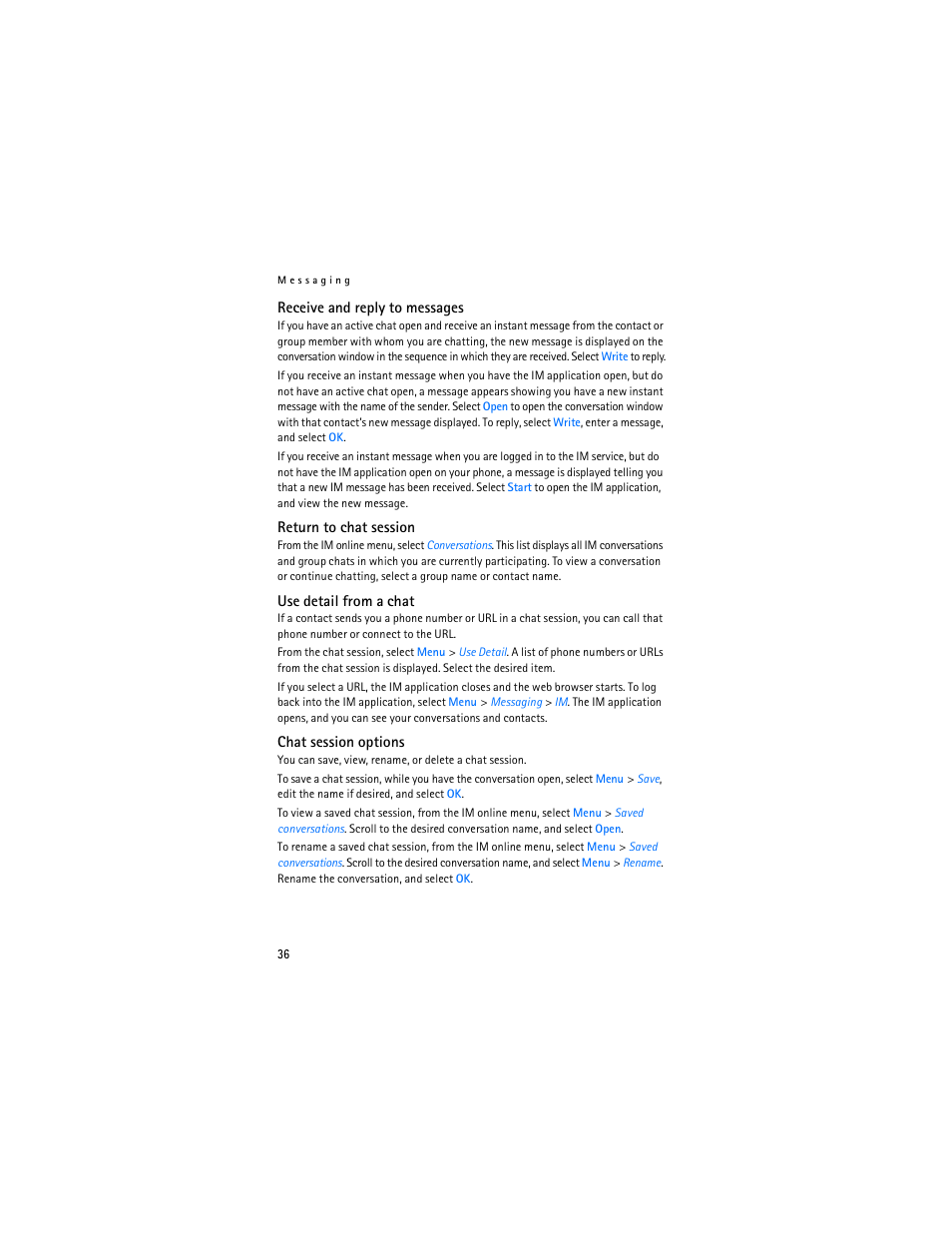 Nokia 6085 User Manual | Page 37 / 101