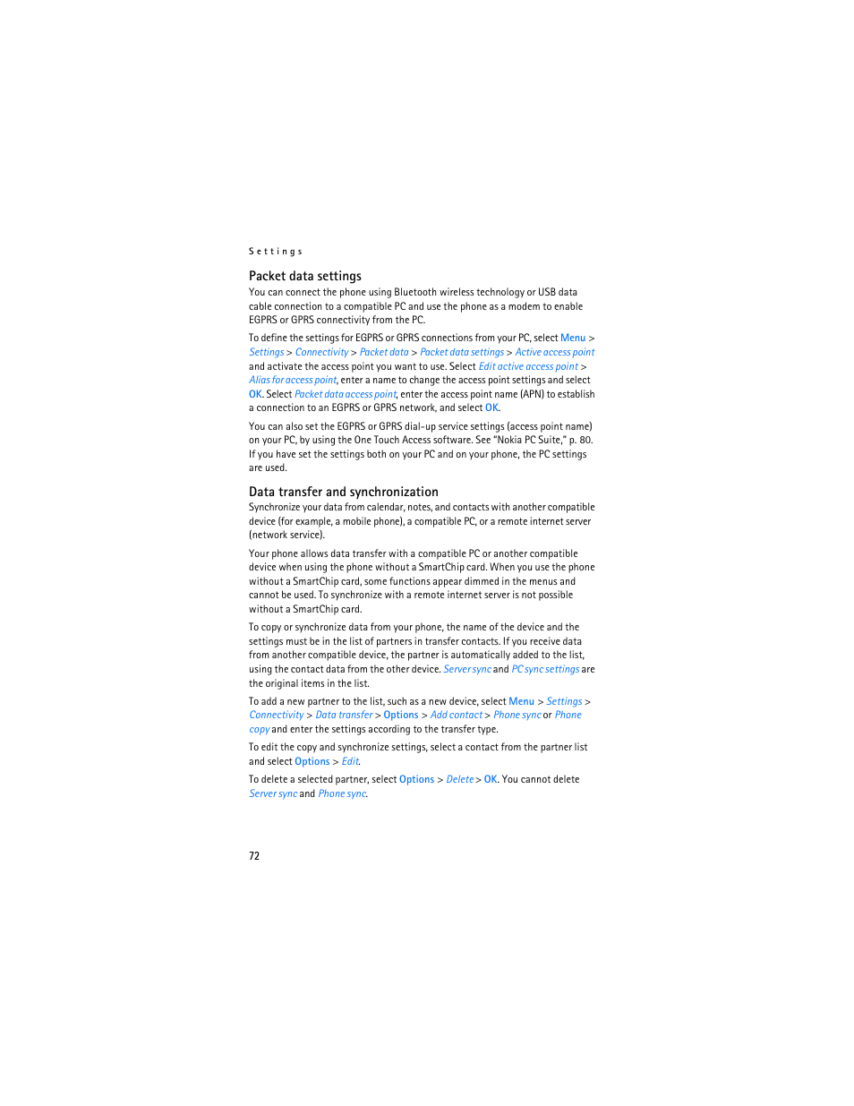 Nokia 6085 User Manual | Page 73 / 101