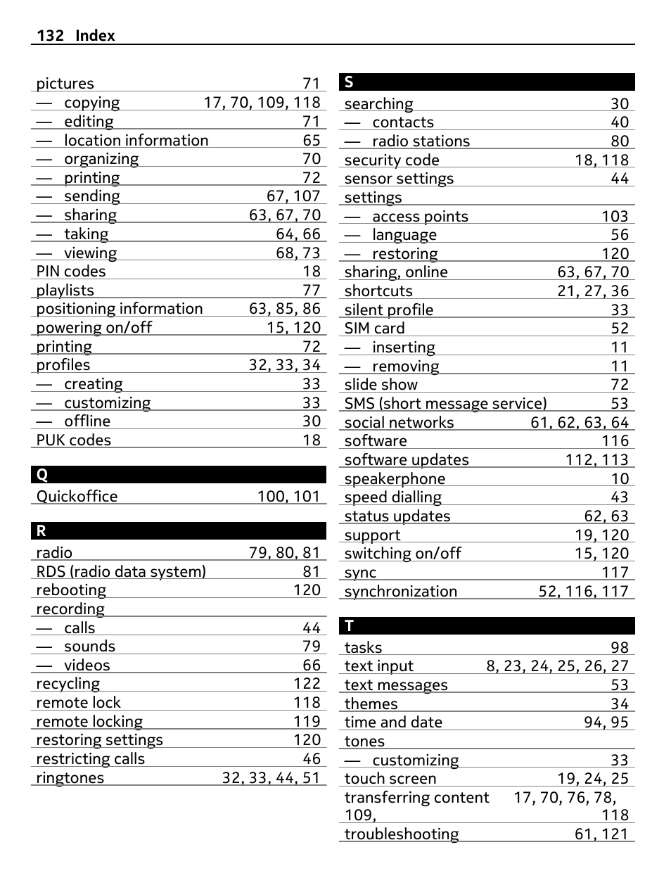 Nokia E7-00 User Manual | Page 132 / 133