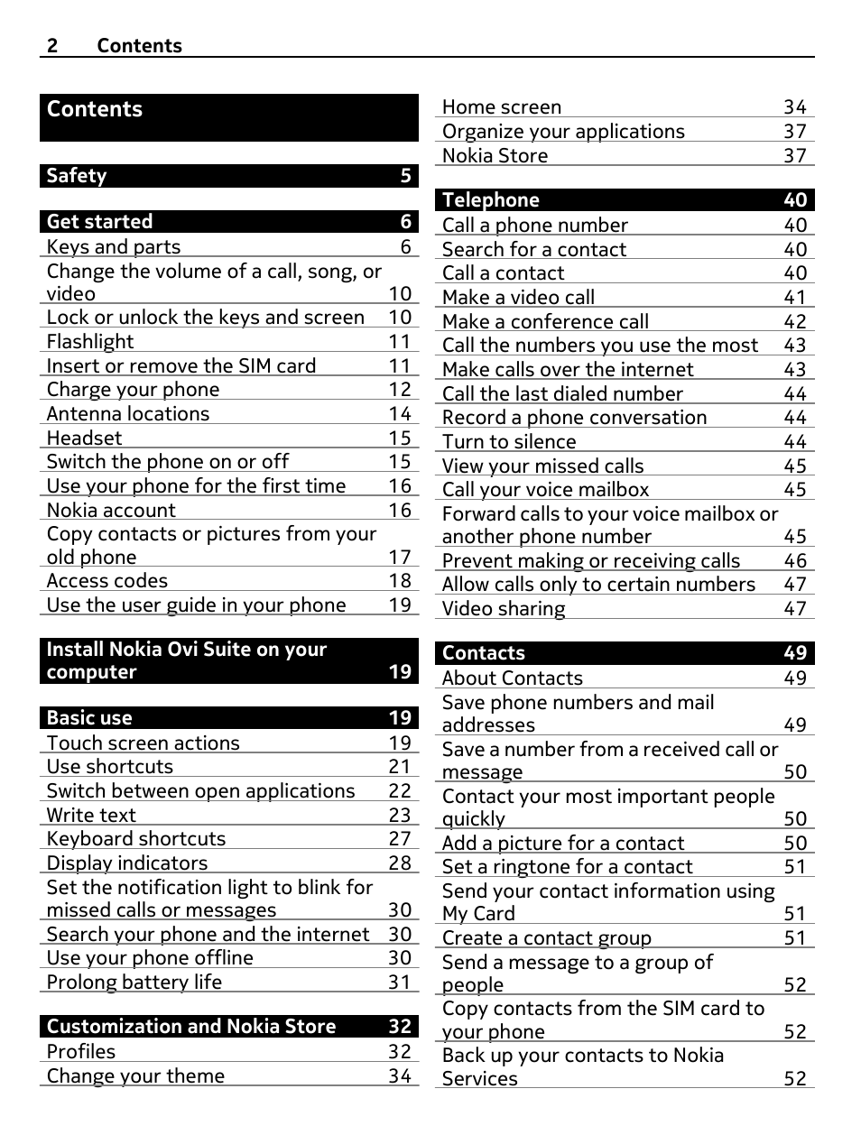 Nokia E7-00 User Manual | Page 2 / 133