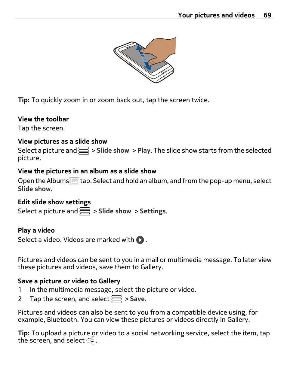 Nokia E7-00 User Manual | Page 69 / 133