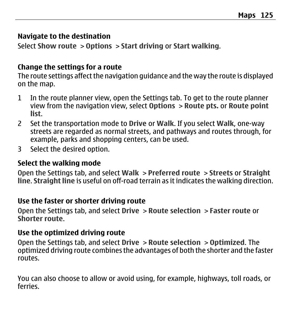 Nokia E5-00 User Manual | Page 125 / 230