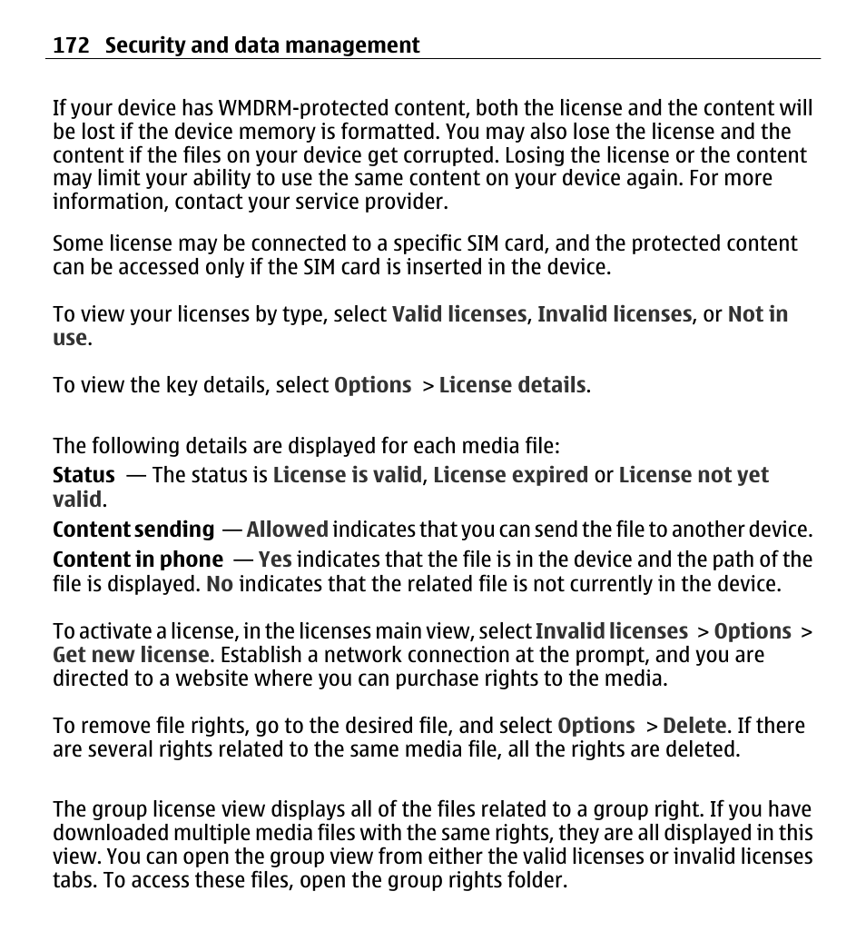 Nokia E5-00 User Manual | Page 172 / 230