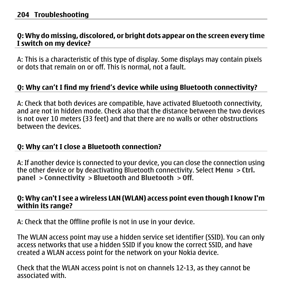 Nokia E5-00 User Manual | Page 204 / 230