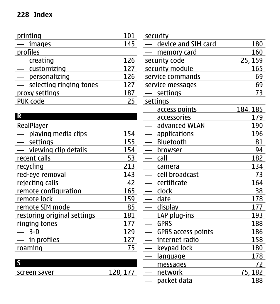 Nokia E5-00 User Manual | Page 228 / 230