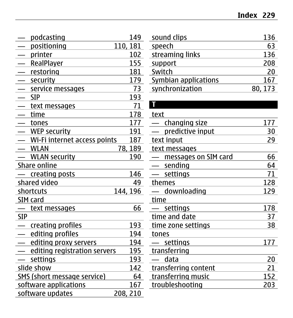 Nokia E5-00 User Manual | Page 229 / 230
