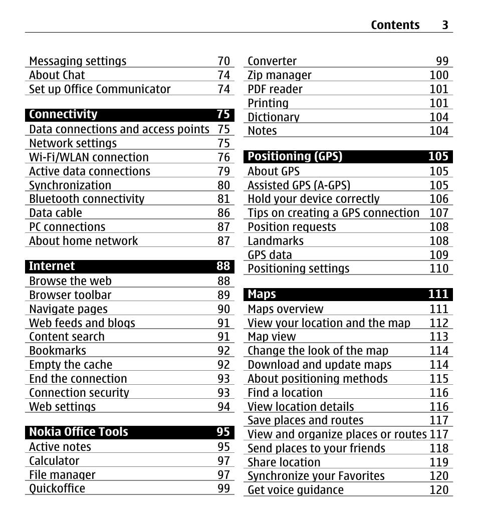 Nokia E5-00 User Manual | Page 3 / 230