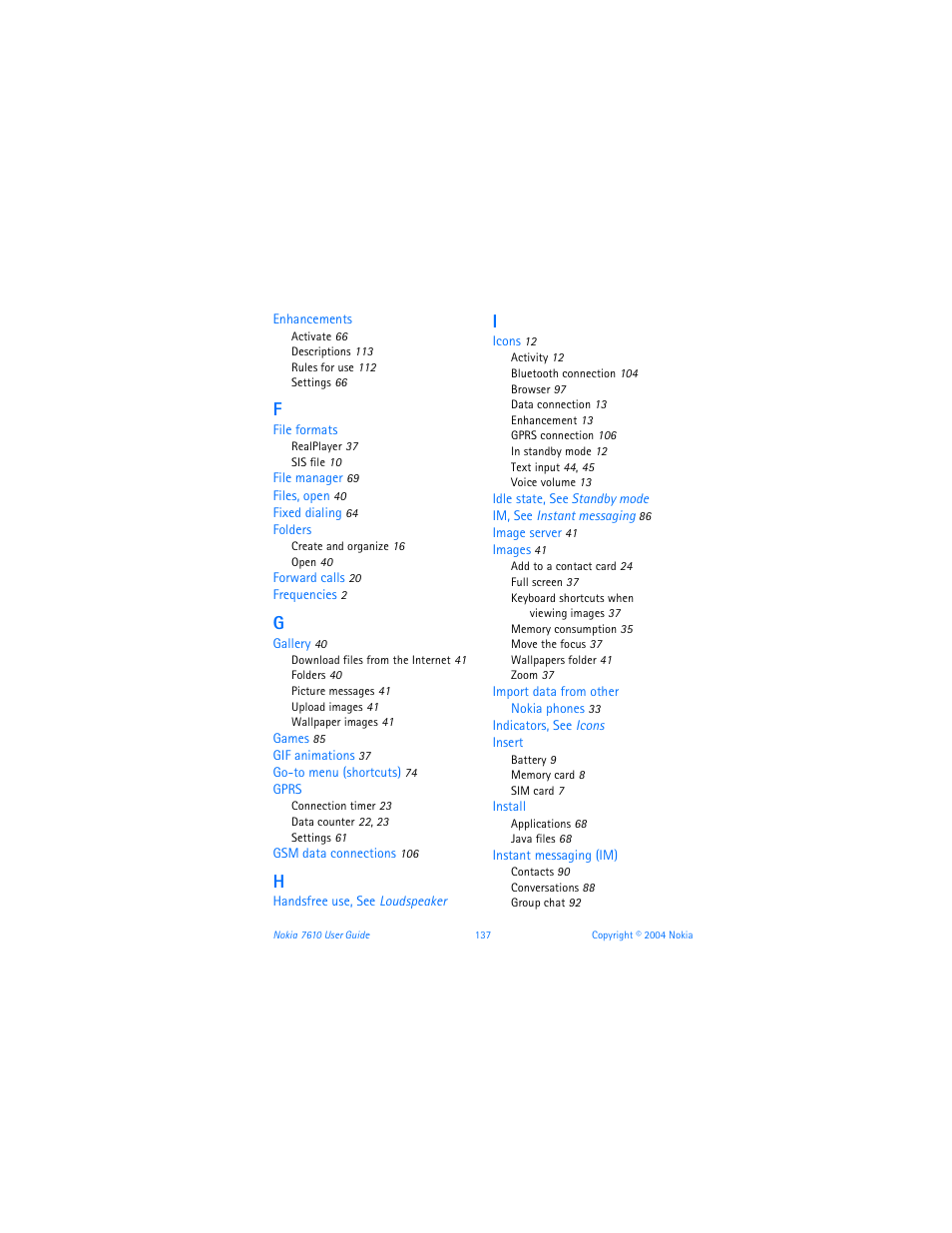 Nokia 7610 User Manual | Page 150 / 161