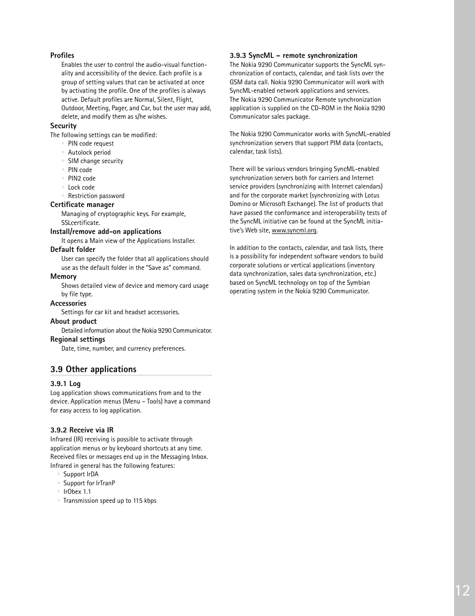 Nokia 9290 User Manual | Page 15 / 48