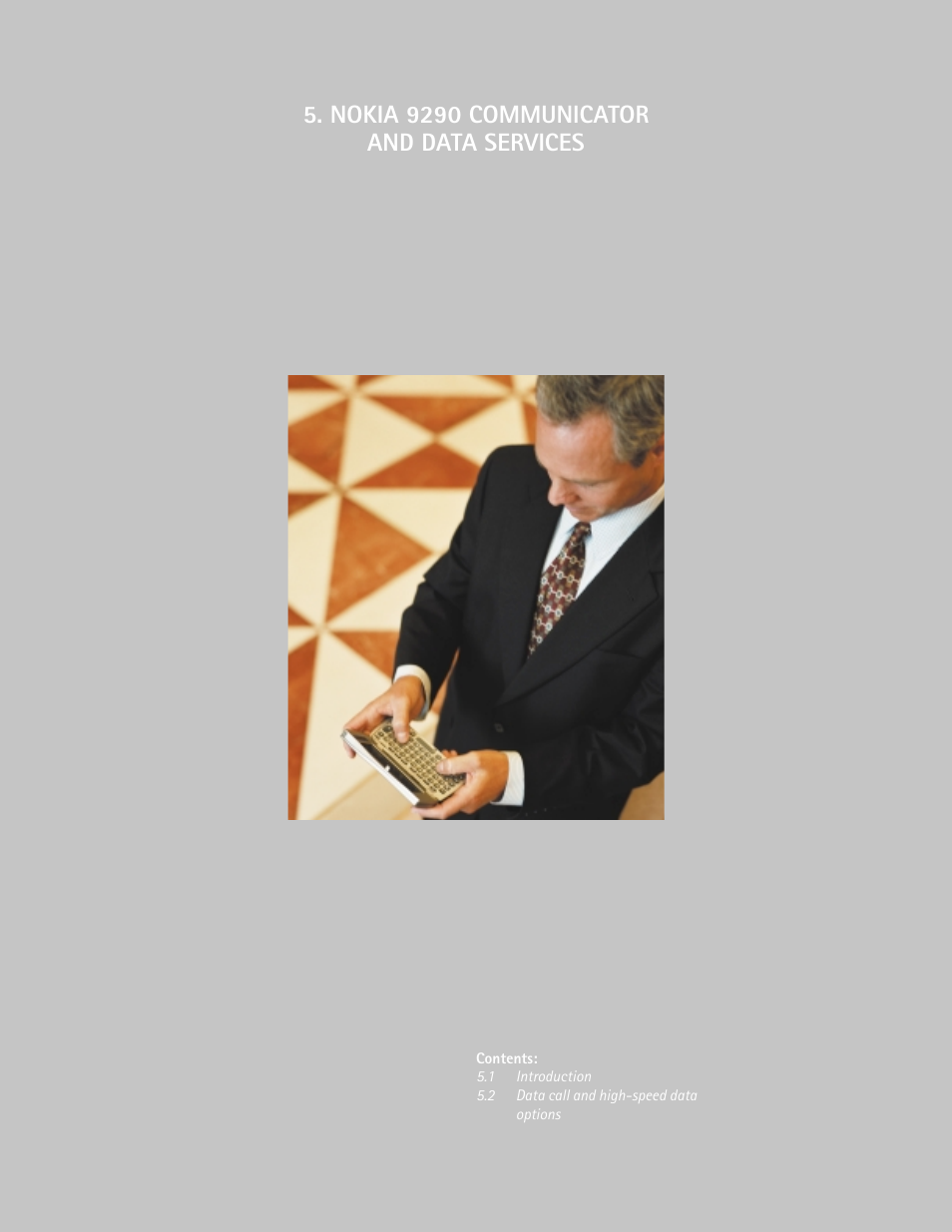 Nokia 9290 communicator and data services | Nokia 9290 User Manual | Page 18 / 48
