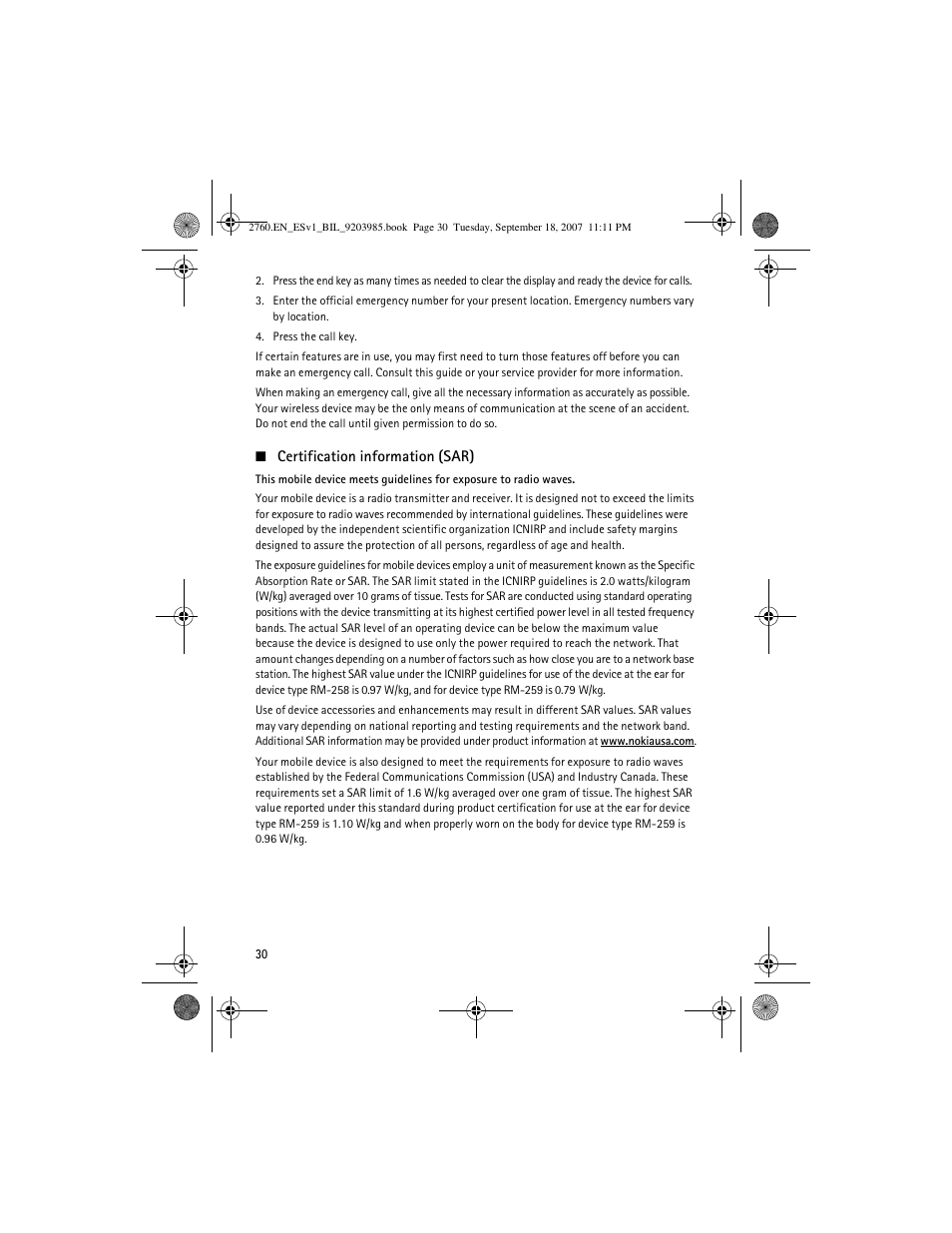 Nokia 2760 User Manual | Page 30 / 69