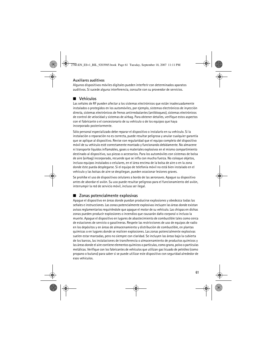 Nokia 2760 User Manual | Page 62 / 69