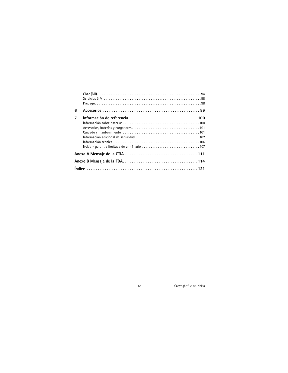 Nokia 2600 User Manual | Page 65 / 185